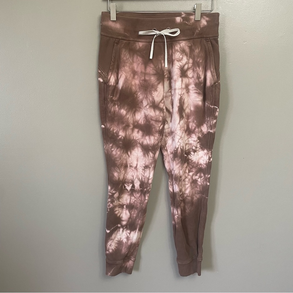 Lululemon Warm Down Jogger Earth Dye Clay Size 6 Tie Dye Sweatpants Cotton